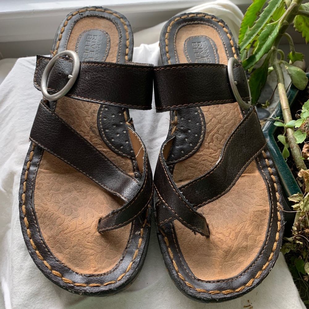💫Slip -on Leather Sandals💫
